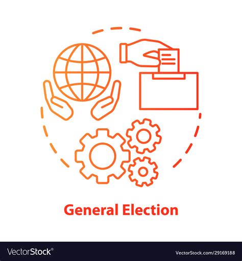 General Election Concept Icon Elections Idea Thin Vector Image