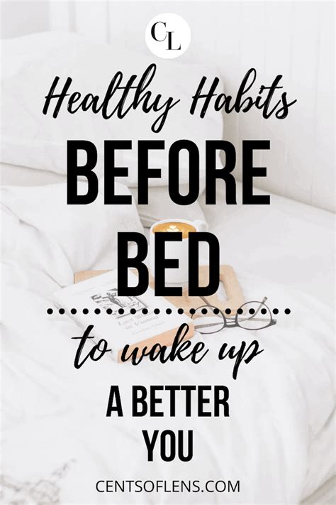 Healthy Habits Before Bed To Wake Up A Better You Healthy Habits How