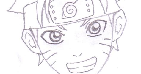 Cara Menggambar Sketsa Wajah Anime Naruto Garlerisket