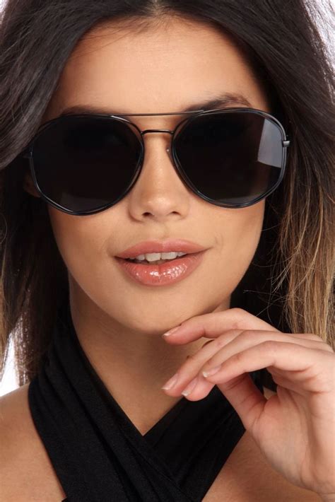 Black Geometric Mirror Sunglasses Windsorcloud Sunglasses