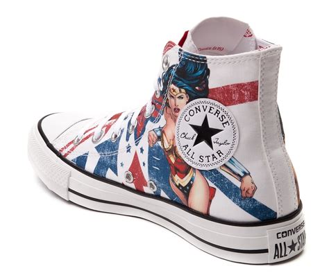 Shoe Of The Day Converse All Star Hi Wonder Woman Sneakers Shoeography