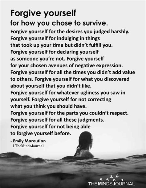 Pin By Livie On Sᴇʟғ ~ ᴡᴏʀᴛʜ Forgive Yourself Quotes Forgiving