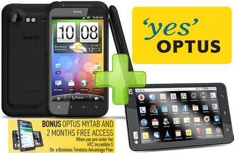 Optus Throwing In A Free My Tab With The Incredible S On Any Timeless
