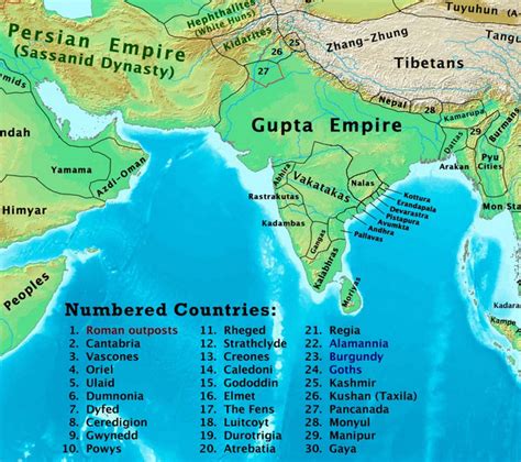 The Changing Map Of India From Ad To The Th Century