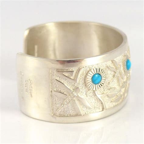 Turquoise Dragonfly Cuff Jewelry Philbert Begay Jewelry Cuff