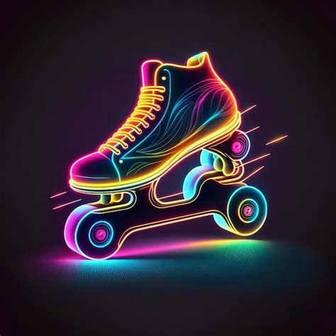 Roller Skate Neon Images Free Download On Freepik