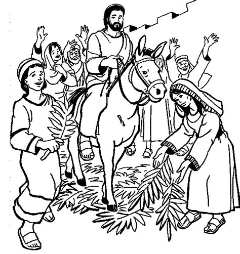 13 Palm Sunday Coloring Page To Print Print Color Craft