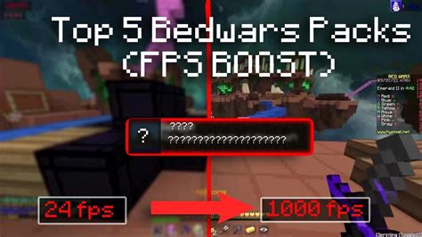 My Top 5 Bedwars Texture Packs Fps Boost Youtube
