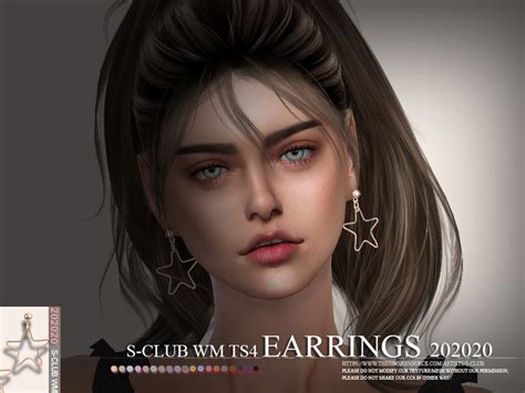 S Club Ts4 Wm Earrings 202020 The Sims 4 Catalog