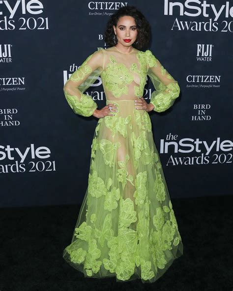 Jurnee Smollett Looks Beautiful In A See Through Dress At The 6th Annual Instyle Awards Nude