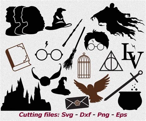 Free Svg Harry Potter Symbols Svg 9950 Svg Png Eps Dxf In Zip File