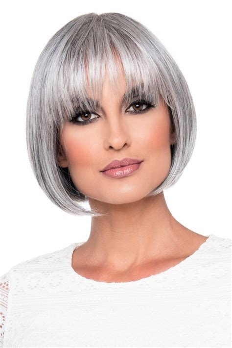 Envy Tandi In Medium Grey Main Short Hair Styles Human Hair Wigs Bob Hairstyles