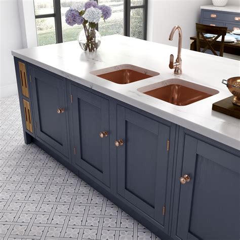 Kitchen trends 2021, more storage. Helmsley Midnight Blue with Copper Sink | Kitchen trends ...