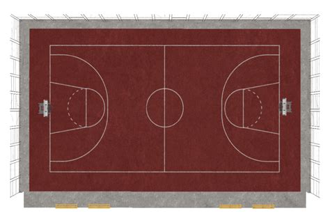Basketball Court Top View Png Free Psd Templates Png Vectors