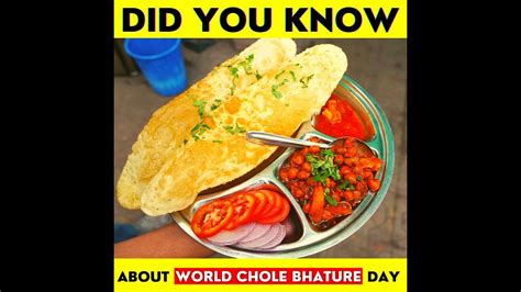 Chole Bhature Recipe Facts History World Chole Bhature Day More