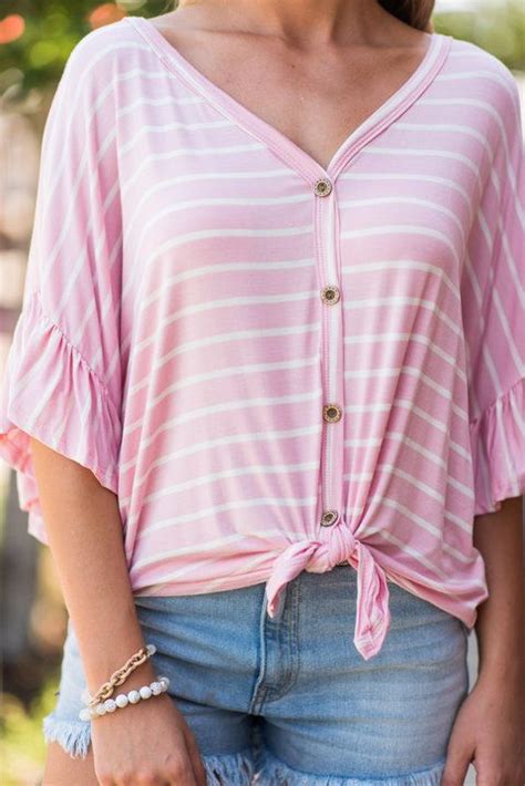 Always Be The Best Top Pink White The Mint Julep Boutique Tops