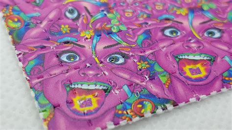 Purple Acid Girl Blotter Art 100 Tab Mini Sheet Etsy