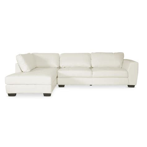 Baxton Studio Orland 2 Piece Contemporary White Faux Leather