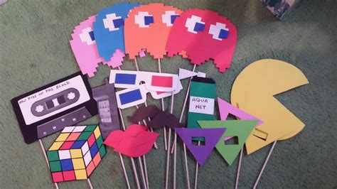 80s Photo Booth Props Etsy 80s Birthday Parties 80s Theme Party