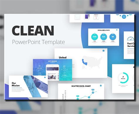 20 Clean Powerpoint Templates