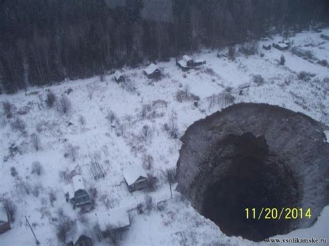 Giant Sinkhole Found Near Solikamsk In Perm Region Russia Travel Blog
