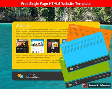 Free Html5 One Page Website Templates Best Home Design Ideas