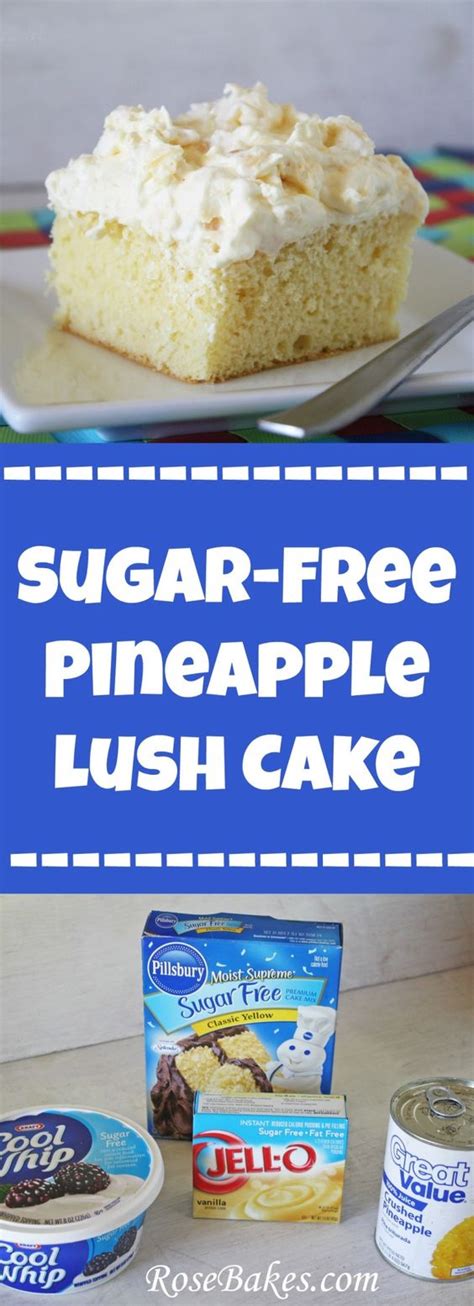 Looking for diabetic desserts that everyone will love? Sugar-Free Pineapple Lush Cake | Recipe | Diabetic ...