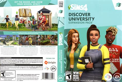 The Sims 4 Discover University Full Box Art Simsvip