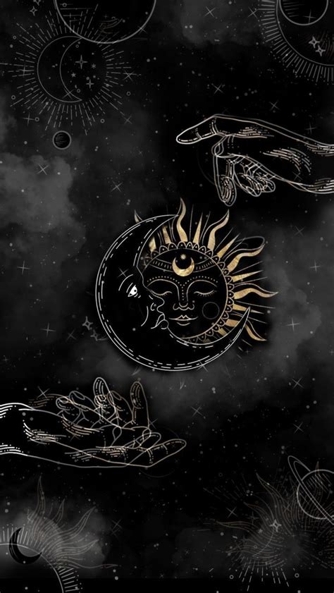 The Sun And Moon Are Depicted In This Artistic Painting Which Depicts