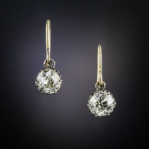 Antique Diamond Dangle Earrings Antique And Vintage Earrings Antique And Vintage Jewelry
