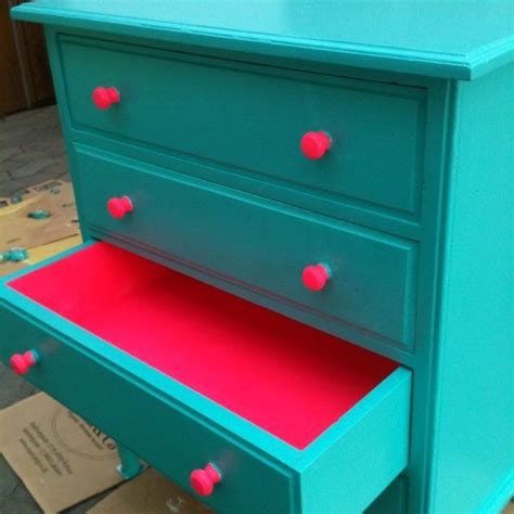 Neon Paint Furniture Makeover Diy Furniture Projects Painted Furniture