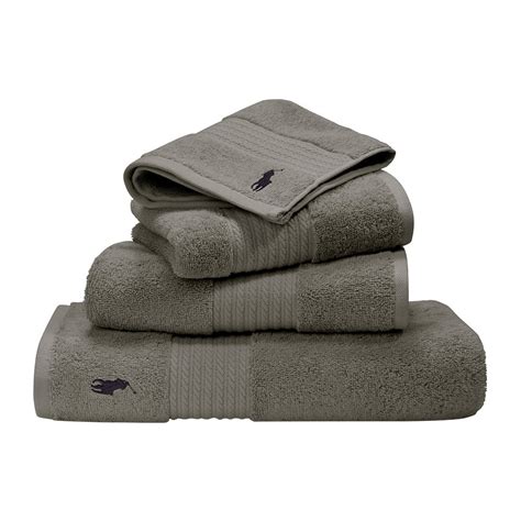 Ralph lauren luxury bath towel greenwich marine blue 30x56. Buy Ralph Lauren Home Player Towel - Pebble - Bath Sheet ...