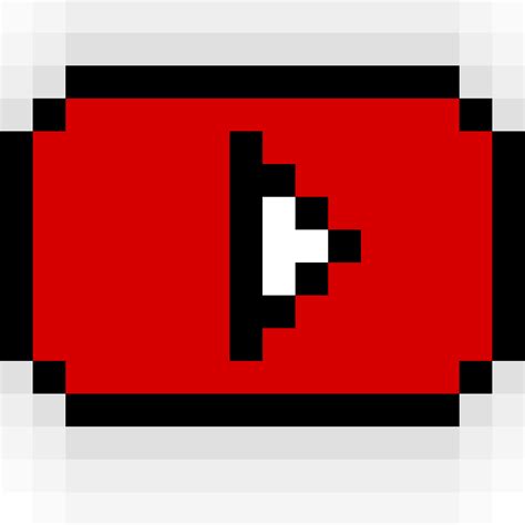 Youtube Logo Pixel Art