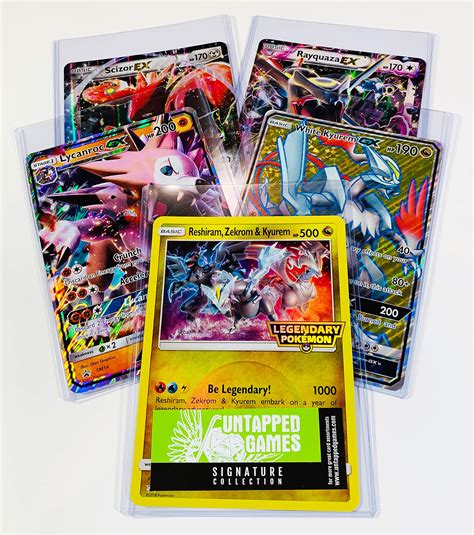 5 Oversized Jumbo Pokemon Cards In Top Loaders Ex Gx Legendary Full