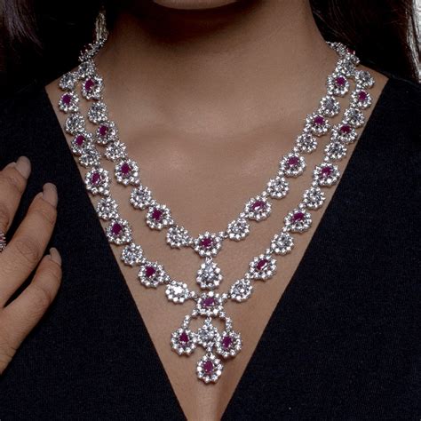 Royal Ruby Necklace Set 7th Avenue Jewellery