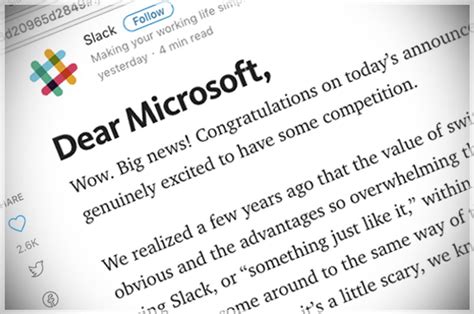 Slackdown Slack Rudely Spanks Microsoft As The Battle For Workplace