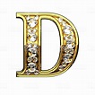 d isolated golden letters with diamonds on white | Alfabe fotoğraf ...