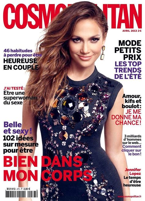jennifer lopez cosmopolitan magazine cover [france] april 2013 magazine covers from around