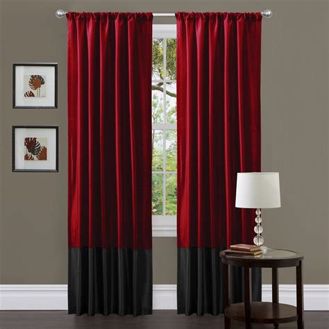 Choose a quirky pattern if you want to create a fun, inviting space. Stunning Black and Red Curtains for Modern Touch | atzine.com