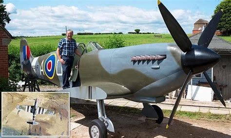 man builds model spitfire in his back garden for £4 500