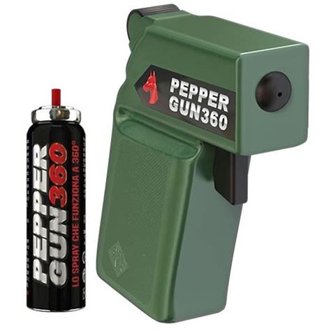 Pistola Spray Al Peperoncino Antiaggressione Pepper Gun 360 Defence