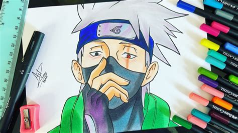 Como Desenhar O Kakashi Hatake De Naruto Passo A Passo Youtube