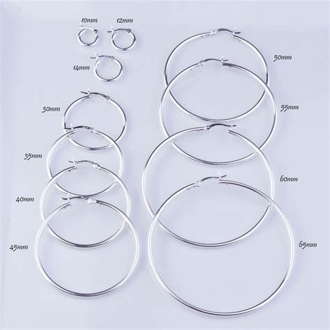 Sterling Silver Hoop Earring Finding 2mm Thick Tube Etsy