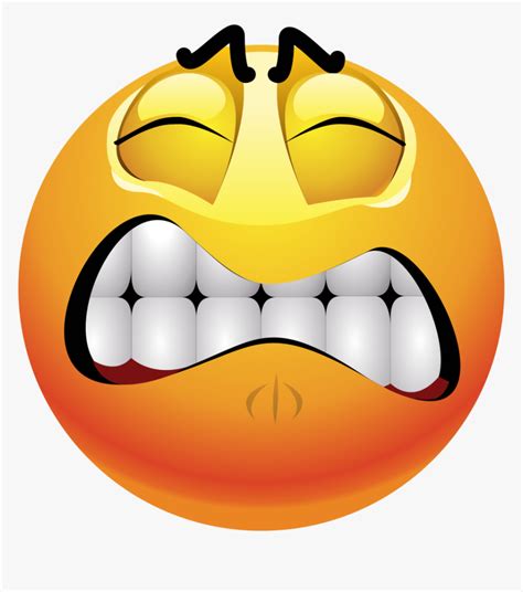 Frustrated Emoji 225 Decal Frustrated Face Clip Art Hd Png Download