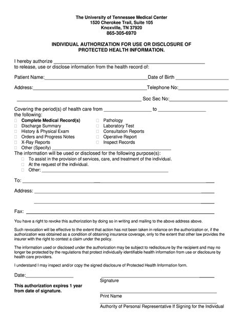 Fillable Medical Records Release Form Printable Forms Free Online