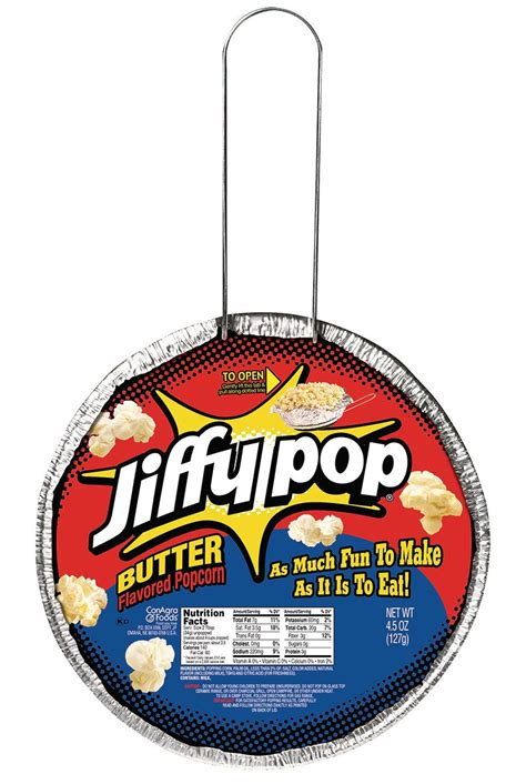 Jiffy Pop Butter Flavored Popcorn Stovetop Popping Pan 45 Oz