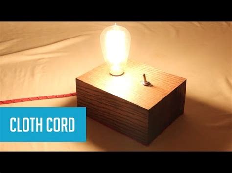 Hand made table lamp, designed for quarto size ( 9 1/2 x 12; DIY Industrial-Style Lamp with Edison Bulb - YouTube