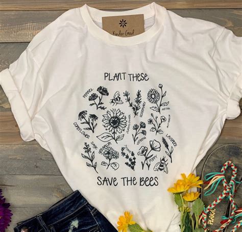 Plant These Save The Bees T Shirt Save The Bees Shirts Bee