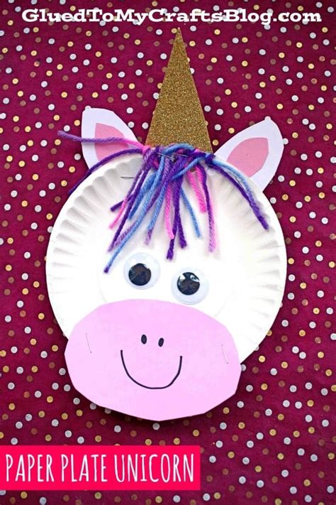 Paper Plate Unicorn Craft Idea For Kids