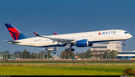 N506dn Delta Air Lines Airbus A350 900 At Amsterdam Schiphol